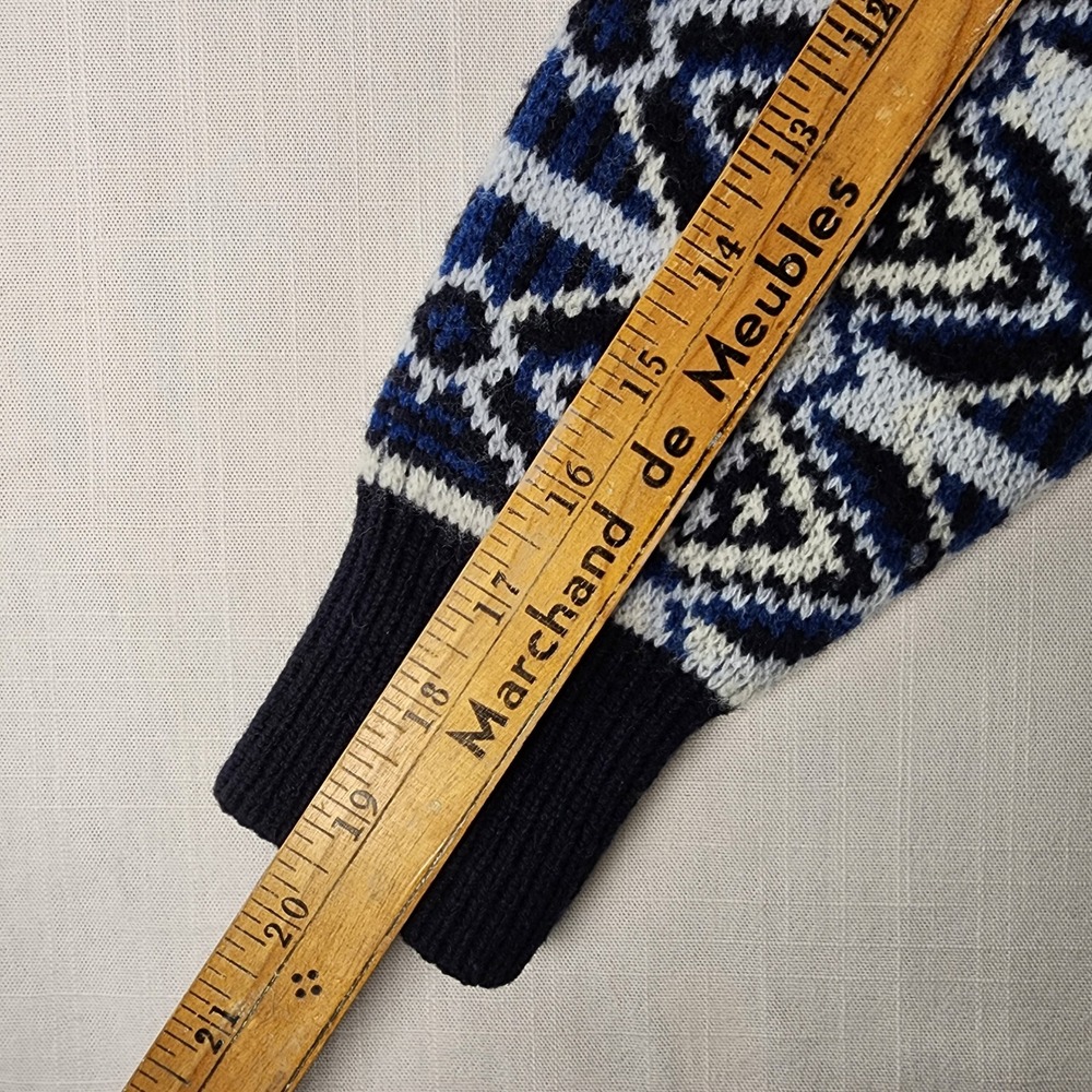 TNA Aritzia 100% Merino Wool Fair Isle Oversized Cardigan Sweater Womens S - Picture 5 of 10